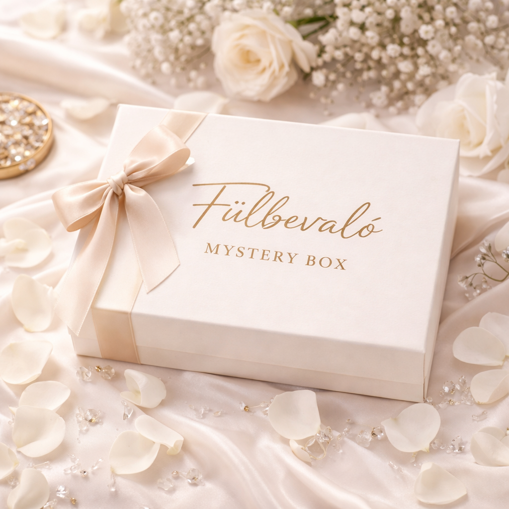 Fülbevaló Mystery Box - Midi (Arany színű szerelékes)