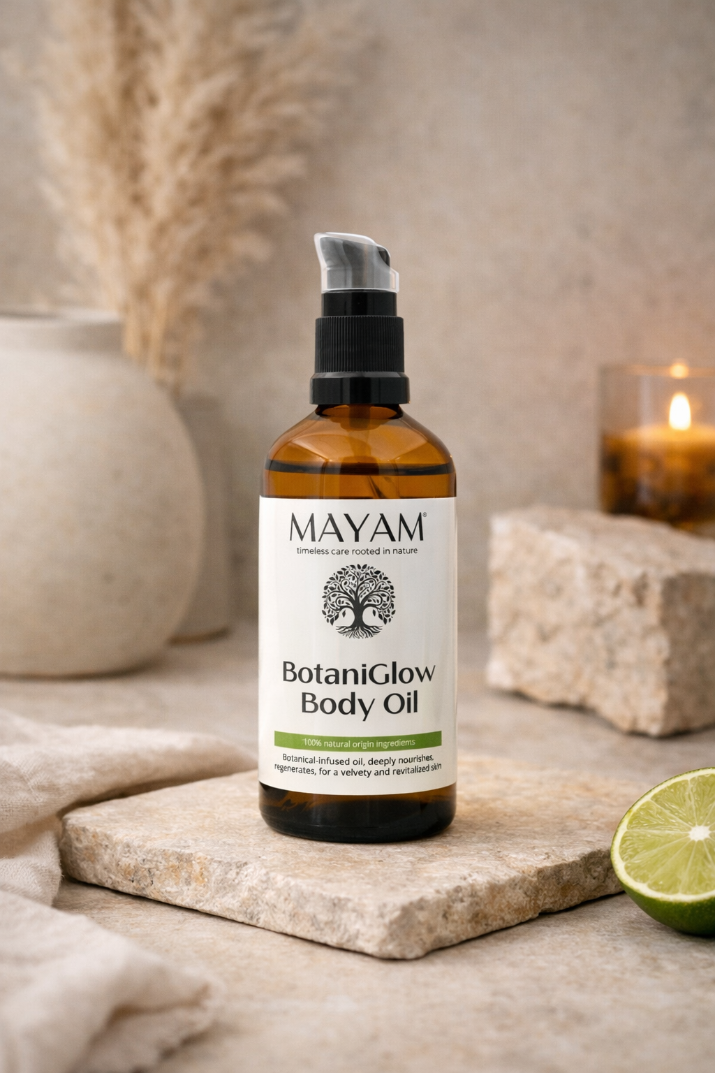 MAYAM, BotaniGlow Body Oil - Hidratáló, Revitalizáló Testolaj 100 ml